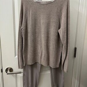 Barefoot Dreams Relaxed Fit Dove Gray Lounge Set SZ M NWT